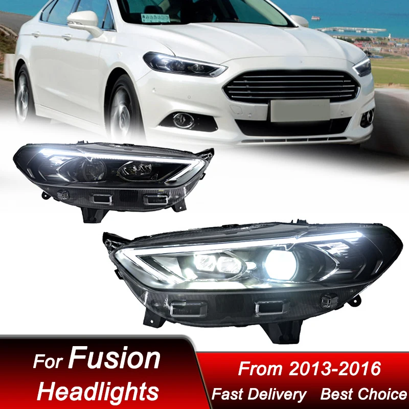 Pop Car Led Headlights For Ford Fusion Mondeo 2013-2016 High Style Full LED Auto Headlamp Assembly Projector Lens Accessories Ki
Pop Car Led Headlights For Ford Fusion Mondeo 2013-2016 High Style Full LED Auto Headlamp Assembly Projector Lens Accessories Ki