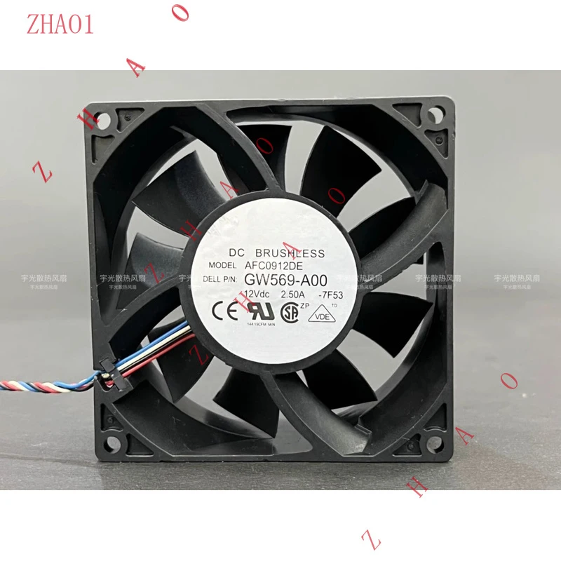 Z for Delta AFC0912DE 9038 DC12V 2.5A 9CM 4-Wire High Airflow Cooling Fan
Z for Delta AFC0912DE 9038 DC12V 2.5A 9CM 4-Wire High Airflow Cooling Fan