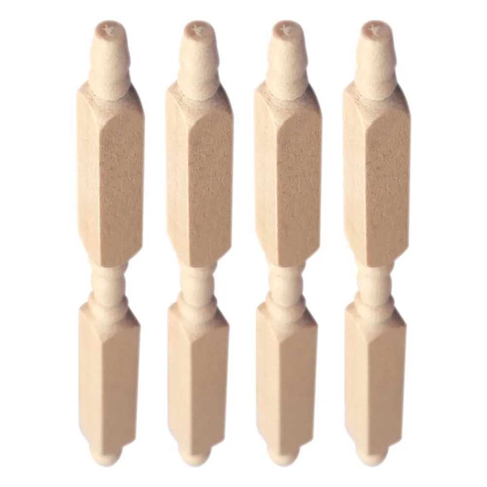 4Pcs Mini Wood Newel Posts Dollhouse Accessories Miniature Pillars for DIY Stairs Mini House Decorative Building Materials
4Pcs Mini Wood Newel Posts Dollhouse Accessories Miniature Pillars for DIY Stairs Mini House Decorative Building Materials