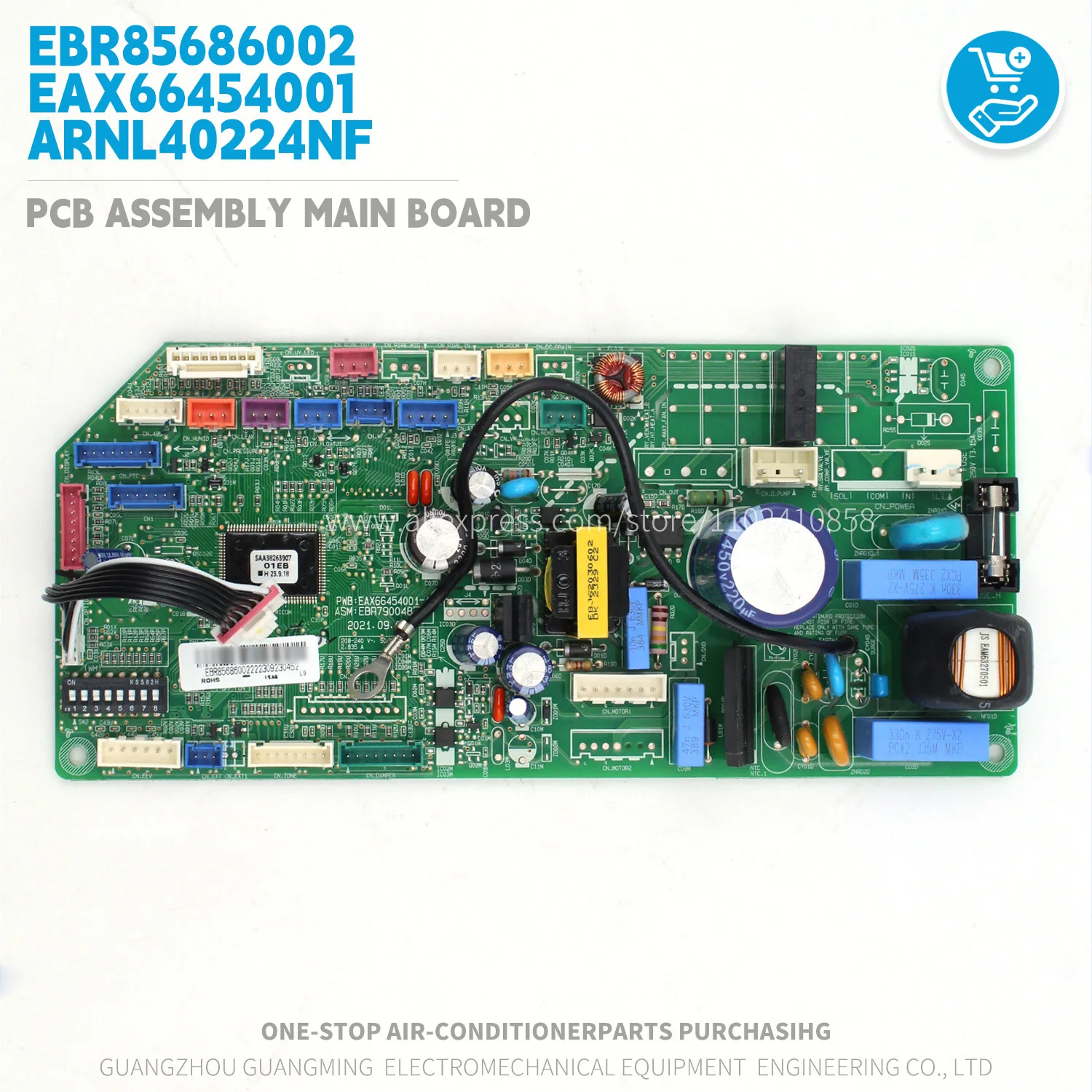 Плата управления PCB EBR85686002 EAX66454001 для внутреннего блока LG Multi-V ARNL40224NF, запчасти для кондиционеров HVAC VRF, оригинал
Плата управления PCB EBR85686002 EAX66454001 для внутреннего блока LG Multi-V ARNL40224NF, запчасти для кондиционеров HVAC VRF, оригинал