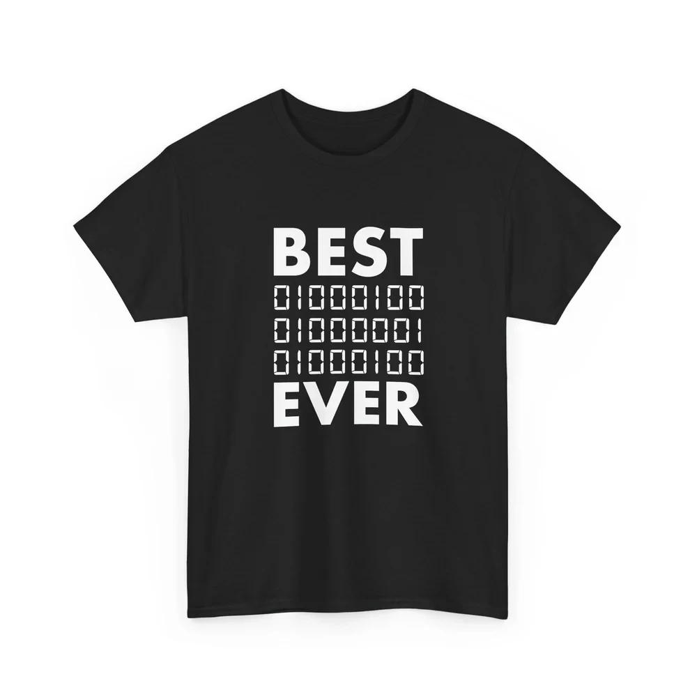 Best Dad Ever In Binary Code - Unisex Regular Crewneck Pure Cotton T-Shirt
Best Dad Ever In Binary Code - Unisex Regular Crewneck Pure Cotton T-Shirt