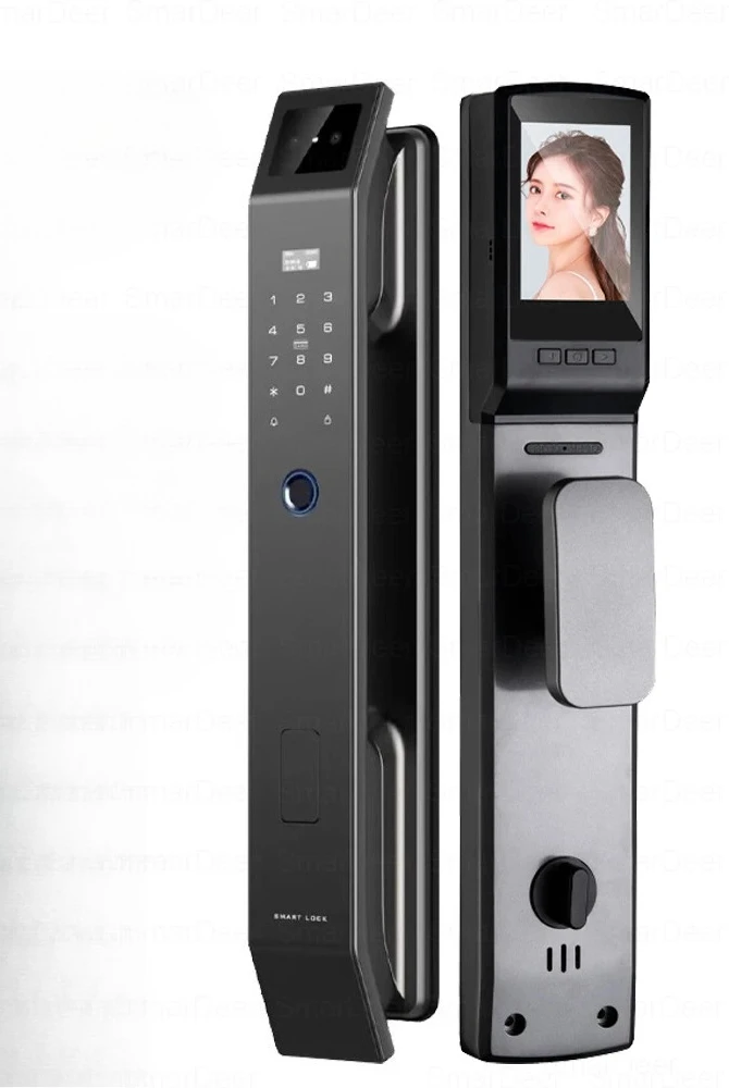 Smart lock with Camera 3D Facial Recognition Electronic Door Lock with Visual Doorbell for Video Surveillance
Smart lock with Camera 3D Facial Recognition Electronic Door Lock with Visual Doorbell for Video Surveillance