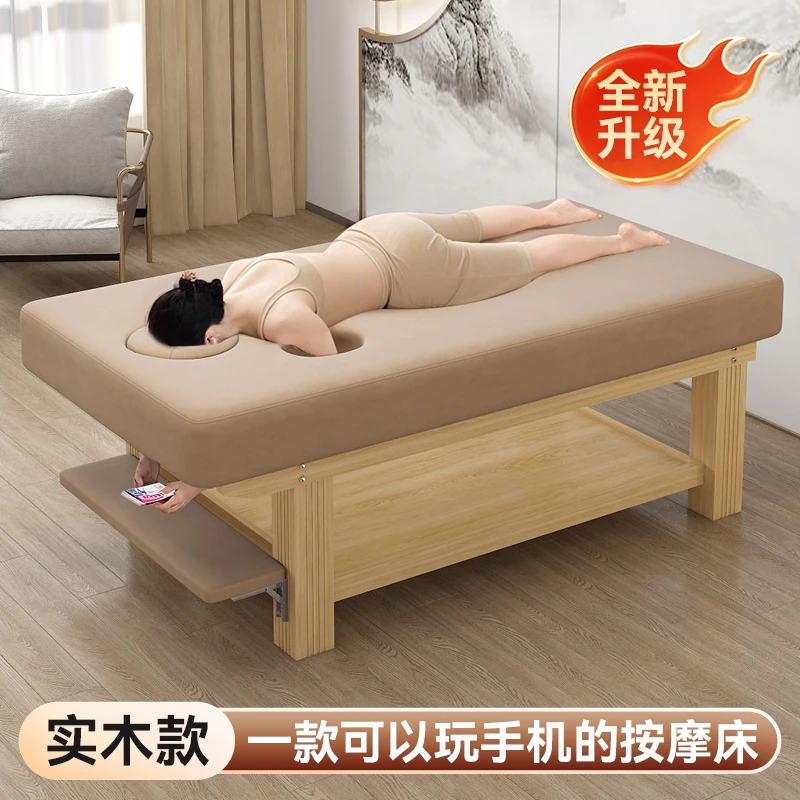 Solid Wood Massage Beauty Bed Chinese Massage Thai Massage Bed Beauty Salon Special with Hand Hole Models Furniture
Solid Wood Massage Beauty Bed Chinese Massage Thai Massage Bed Beauty Salon Special with Hand Hole Models Furniture