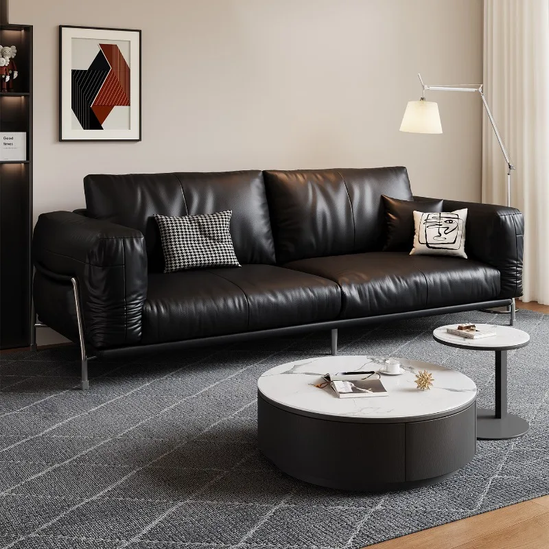 Office sofa leather simple business reception room meeting area leisure office sofa coffee table combination three people
Office sofa leather simple business reception room meeting area leisure office sofa coffee table combination three people