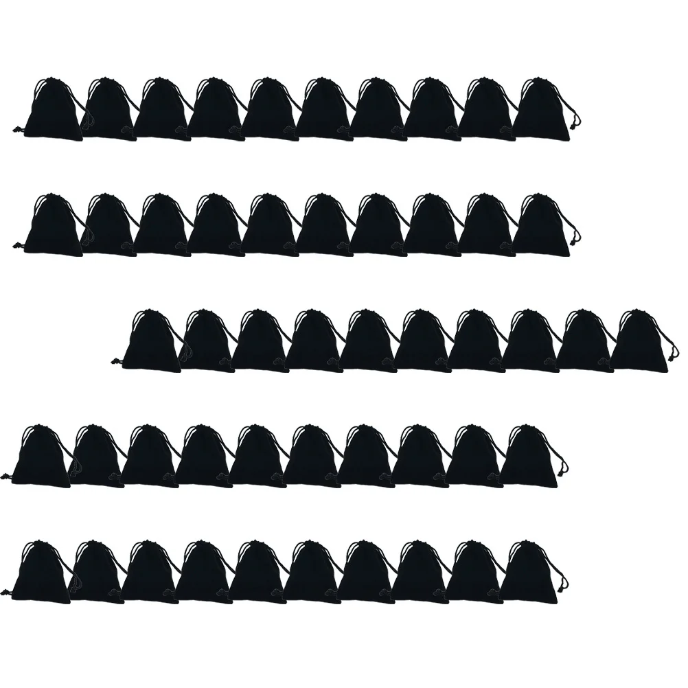 50Pcs Simple Drawstring Pouch Velour Jewelry Storage Bag Gift Wrapping Container Portable Makeup Accessory Organizer
50Pcs Simple Drawstring Pouch Velour Jewelry Storage Bag Gift Wrapping Container Portable Makeup Accessory Organizer