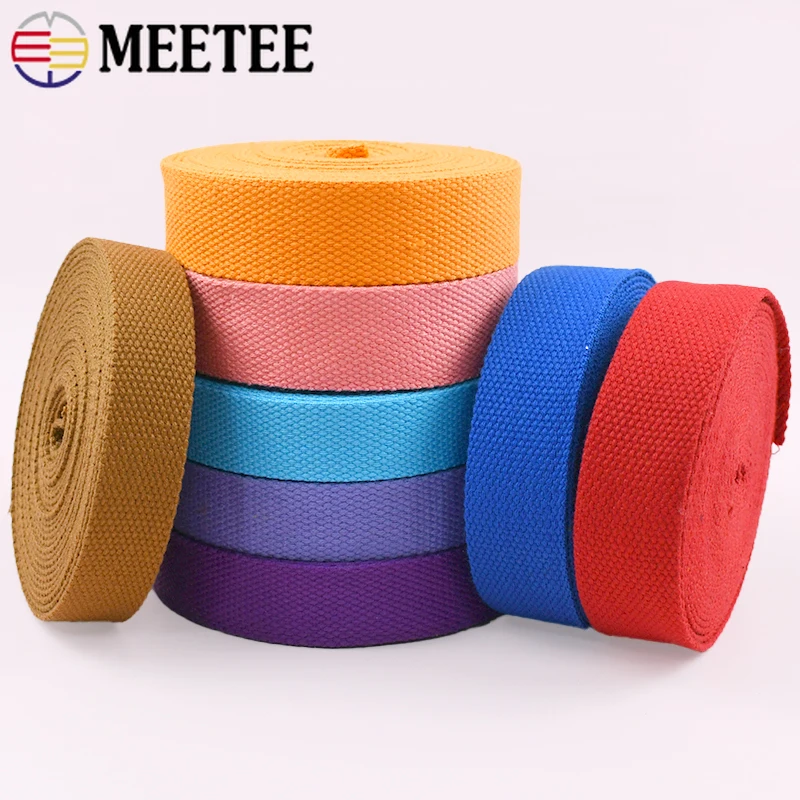 8Meters Meetee 20-50mm Canvas Cotton Webbing Band 2mm Thick Ribbon Bag Strap Backpack Garment Belt Bias Binding Sewing Accessory
8Meters Meetee 20-50mm Canvas Cotton Webbing Band 2mm Thick Ribbon Bag Strap Backpack Garment Belt Bias Binding Sewing Accessory