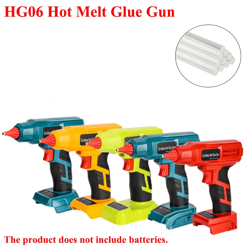 Multi-Function Cordless Hot Glue Gun DIY Power Tool with 11mm Glue Sticks for Makita/DeWalt/Milwaukee/Bosch/Ryobi 18/20V Battery
Multi-Function Cordless Hot Glue Gun DIY Power Tool with 11mm Glue Sticks for Makita/DeWalt/Milwaukee/Bosch/Ryobi 18/20V Battery