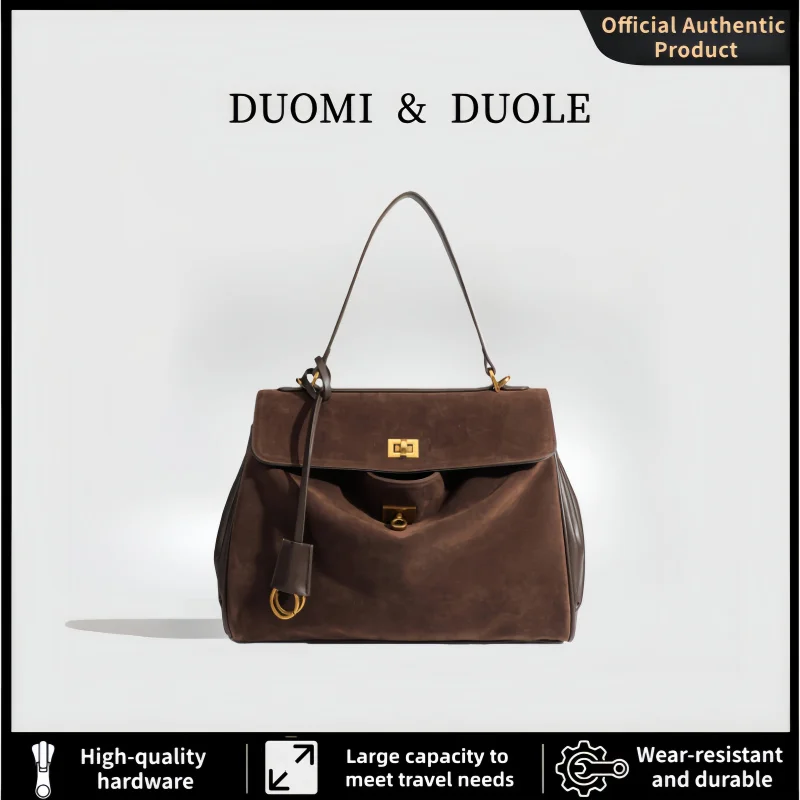 Luxury Suede Shoulder Bag Women's Lock Closure Tote Bag Crossbody Purse for Autumn Winter Fashion Handbag
Luxury Suede Shoulder Bag Women's Lock Closure Tote Bag Crossbody Purse for Autumn Winter Fashion Handbag