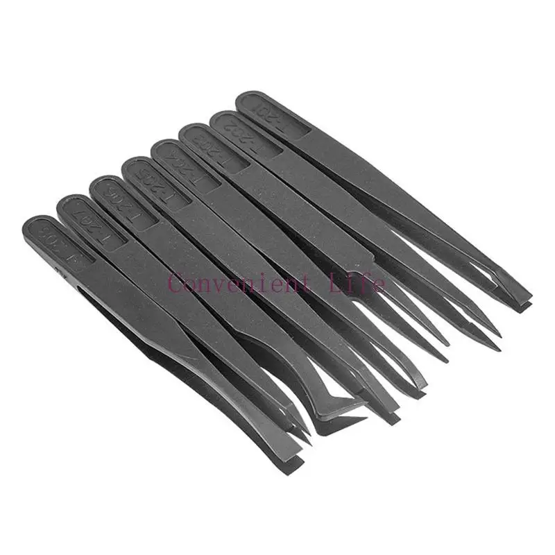 L1EE 8 Pieces Tweezers Plastic Anti-Static Tweezers for Electronics Jewelry-Making Laboratory Work Repairing Hobbies Durable
L1EE 8 Pieces Tweezers Plastic Anti-Static Tweezers for Electronics Jewelry-Making Laboratory Work Repairing Hobbies Durable