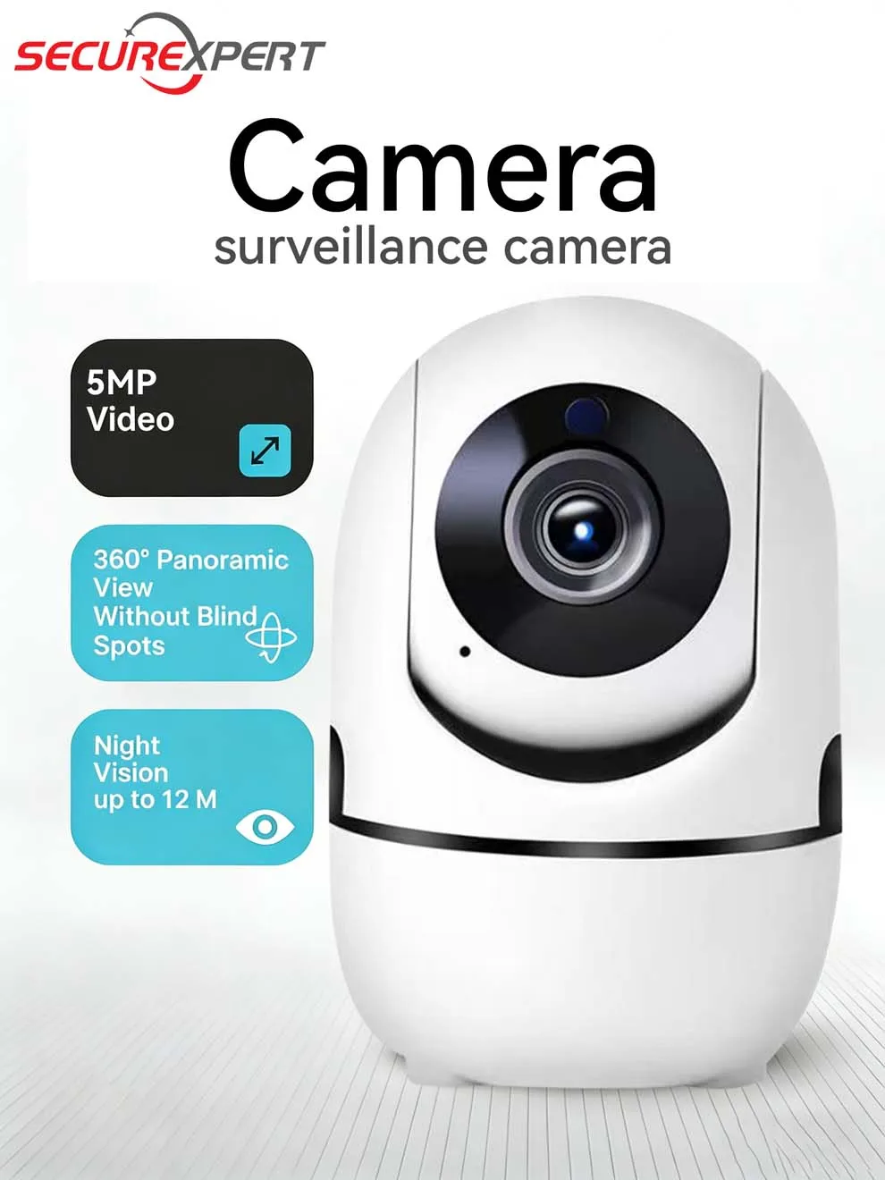 Камера видеонаблюдения Securexpert 2K PTZ 360° ° Умная видеоняня с автоматическим отслеживанием, ИИ-детектором человека и ночным видением для дома
Камера видеонаблюдения Securexpert 2K PTZ 360° ° Умная видеоняня с автоматическим отслеживанием, ИИ-детектором человека и ночным видением для дома