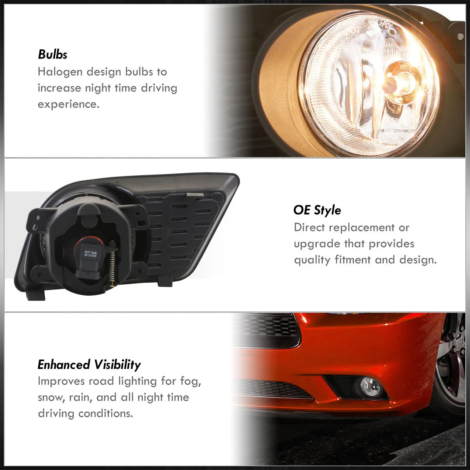 Hot For Dodge Charger 2011-2014 Fog Light front bumper driving Lamps Wiring+Switch Kit Clear Lens assembly replacement auto
Hot For Dodge Charger 2011-2014 Fog Light front bumper driving Lamps Wiring+Switch Kit Clear Lens assembly replacement auto