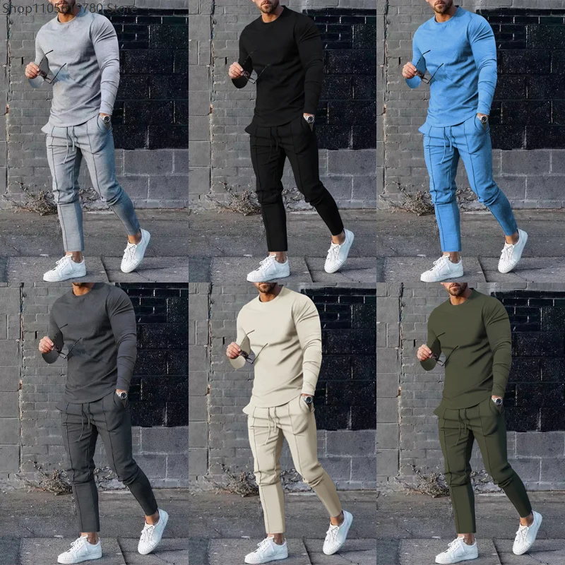 Men Autumn Slim Two Piece Tracksuit Round Neck Long Sleeve Top Sweatpants Casual Daily Cosplay Matching Sportswear Outfit Set
Men Autumn Slim Two Piece Tracksuit Round Neck Long Sleeve Top Sweatpants Casual Daily Cosplay Matching Sportswear Outfit Set