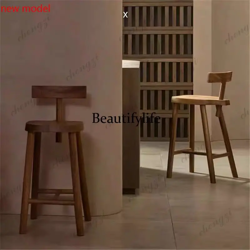 Walnut Wooden Bar Stools Kitchen Luxury Minimalist Designer Dining Bar Stools High Counter Modern Banqueta Home FurnitureA178
Walnut Wooden Bar Stools Kitchen Luxury Minimalist Designer Dining Bar Stools High Counter Modern Banqueta Home FurnitureA178