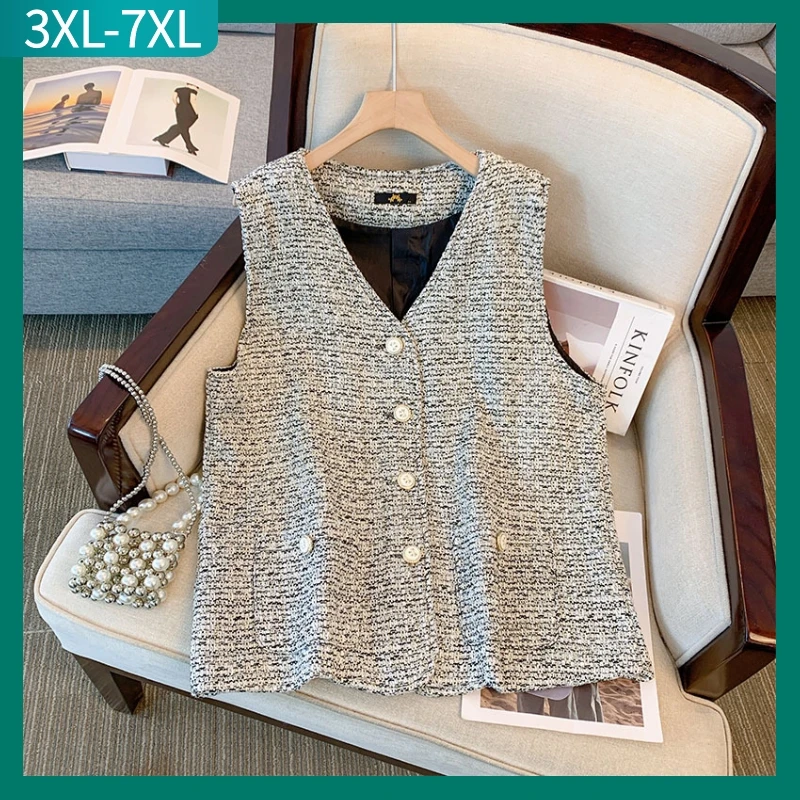 New 2024 Ladies Autumn Winter Plus Size Tank Tops For Women Large Sleeveless Gray Vest Coat 3XL 4XL 5XL 6XL 7XL
New 2024 Ladies Autumn Winter Plus Size Tank Tops For Women Large Sleeveless Gray Vest Coat 3XL 4XL 5XL 6XL 7XL