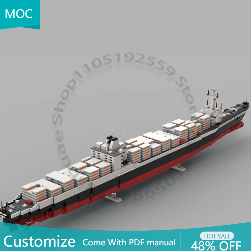 3314 деталей, серия War Series SS SeaLand McLand MOC, модульный конструктор, развивающая технологичная модель, DIY, праздничный подарок, игрушка
3314 деталей, серия War Series SS SeaLand McLand MOC, модульный конструктор, развивающая технологичная модель, DIY, праздничный подарок, игрушка