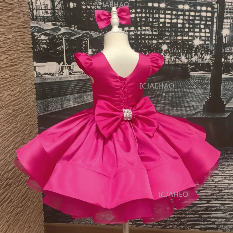 Elegant Dress For Girl New Satin Sequin Princess Bow Gown Performance Pageant Formal Party Children Birthday Celebration Outfit
Elegant Dress For Girl New Satin Sequin Princess Bow Gown Performance Pageant Formal Party Children Birthday Celebration Outfit