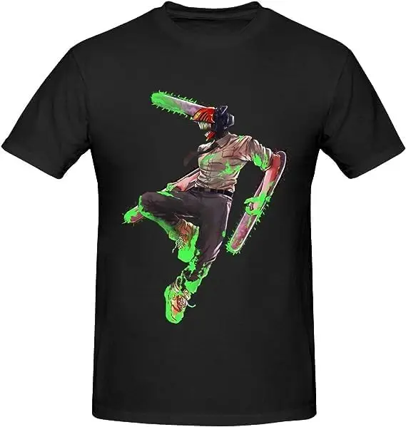 Chainsaw Anime Man Shirt Men's Breathable Custom Cotton Short Sleeve Tshirt Fashion Casual Tops Tees Black
Chainsaw Anime Man Shirt Men's Breathable Custom Cotton Short Sleeve Tshirt Fashion Casual Tops Tees Black