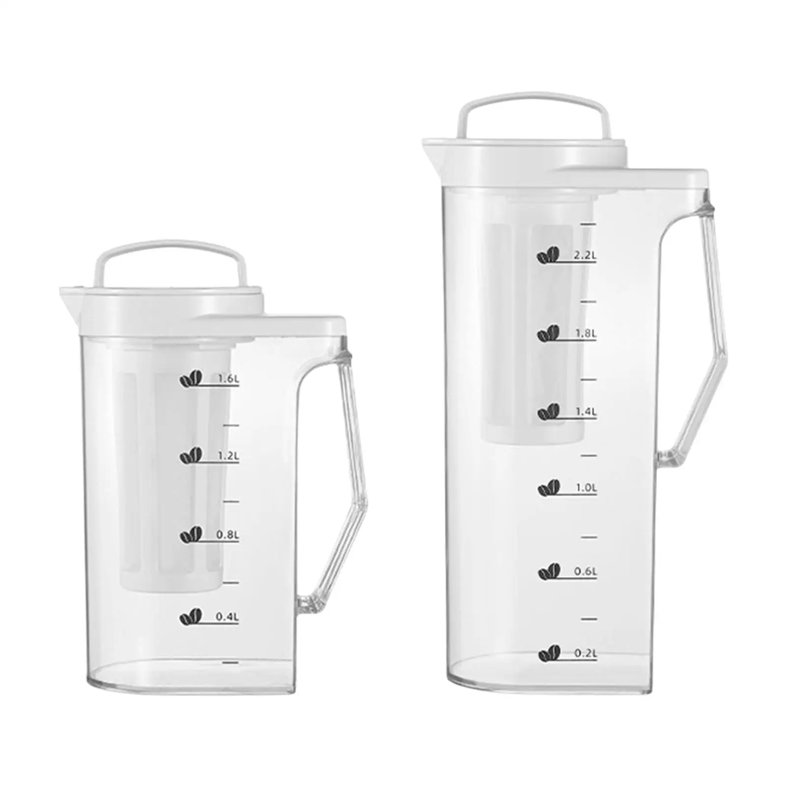 Ice Coffee Maker with Lid and Spout Juice Container Cold Brewer for Cold Drinks Kitchens Refrigerator Homemade Beverage Iced Tea
Ice Coffee Maker with Lid and Spout Juice Container Cold Brewer for Cold Drinks Kitchens Refrigerator Homemade Beverage Iced Tea