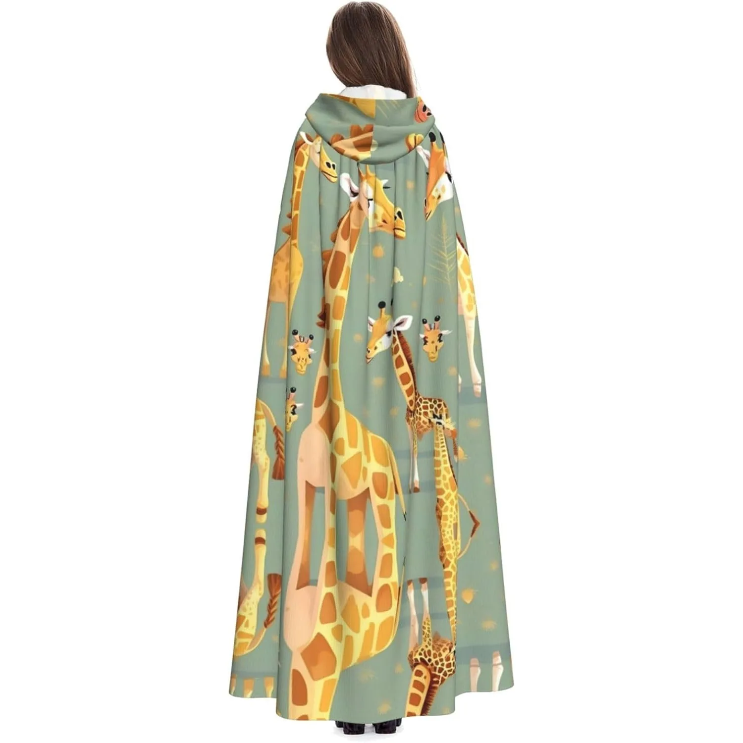 Cute Wild Cartoon Giraffes print Adult Hooded Cape Carnival Festival Cape Cosplay Robe Costume party Gothic Carnival
Cute Wild Cartoon Giraffes print Adult Hooded Cape Carnival Festival Cape Cosplay Robe Costume party Gothic Carnival