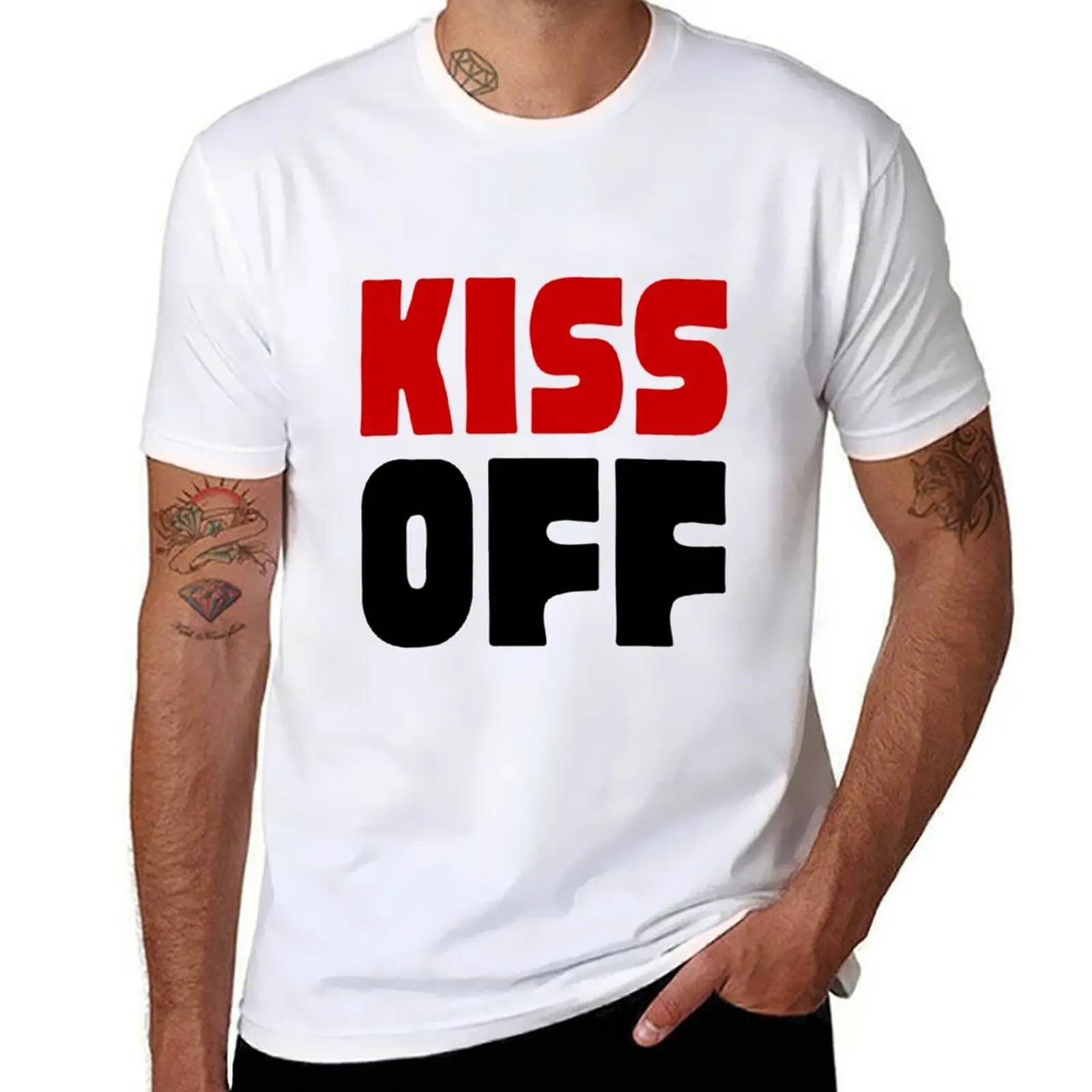 Kiss Off T-Shirt funny t shirts dark humor t shirts for man cotton T-Shirt
Kiss Off T-Shirt funny t shirts dark humor t shirts for man cotton T-Shirt