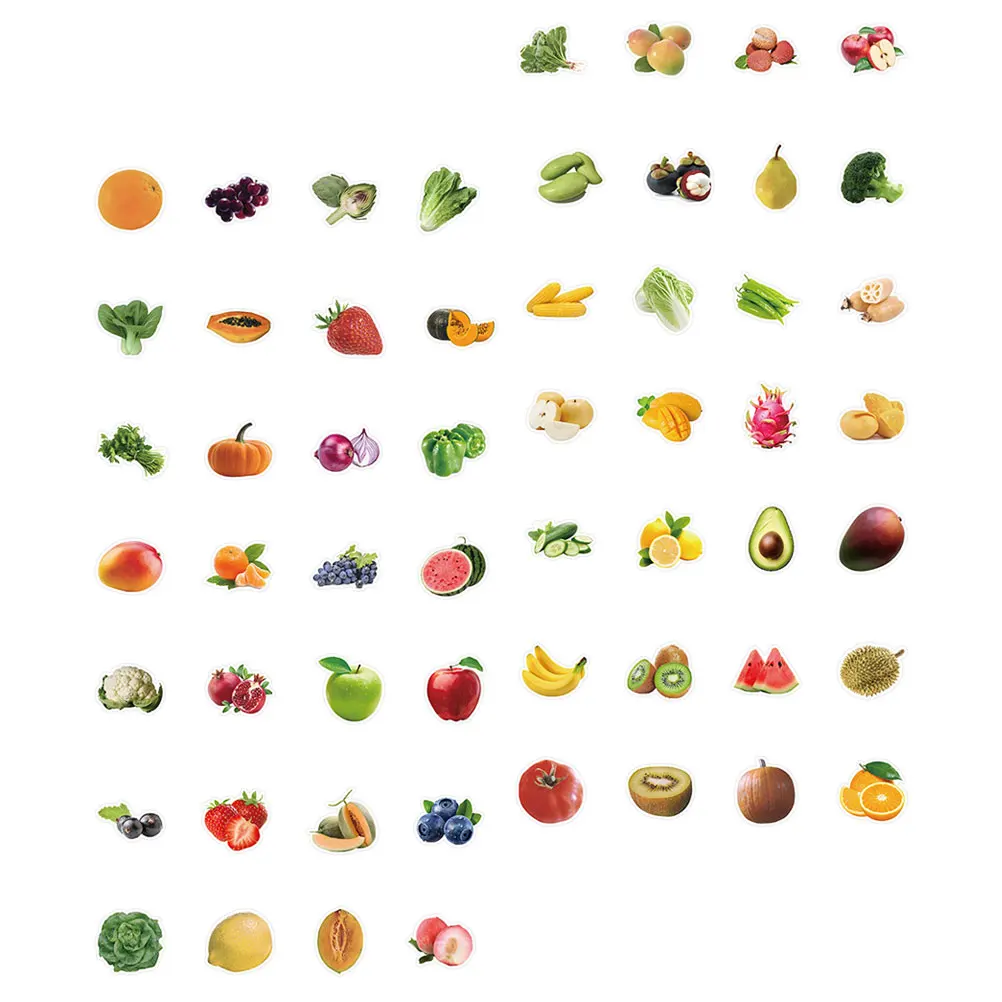 60pcs Waterproof Stickers Cute Laptop Fruits Vegetables Scrapbooking Kit PVC Bulk Suitcase Cup DIY Notebook Decor
60pcs Waterproof Stickers Cute Laptop Fruits Vegetables Scrapbooking Kit PVC Bulk Suitcase Cup DIY Notebook Decor