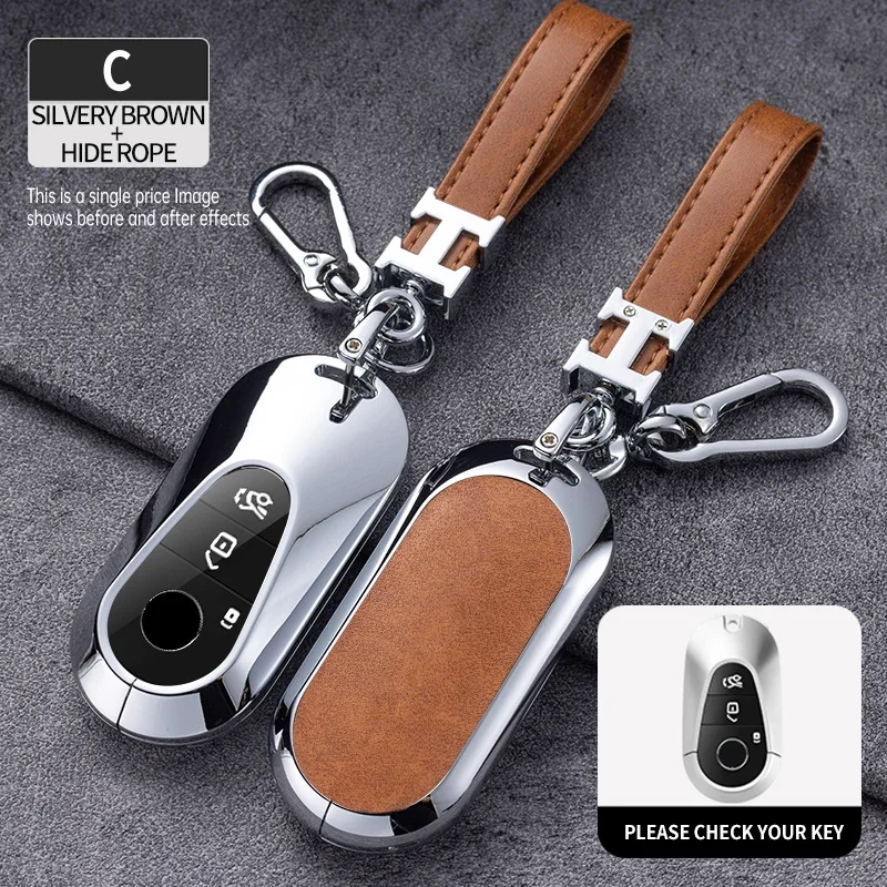Metal Leather Car Key Case Cover Fob for Mercedes Benz A C E S G Class GLC CLE CLA GLB GLK GLS W177 W205 W212 W213 W222 X167 AMG
Metal Leather Car Key Case Cover Fob for Mercedes Benz A C E S G Class GLC CLE CLA GLB GLK GLS W177 W205 W212 W213 W222 X167 AMG