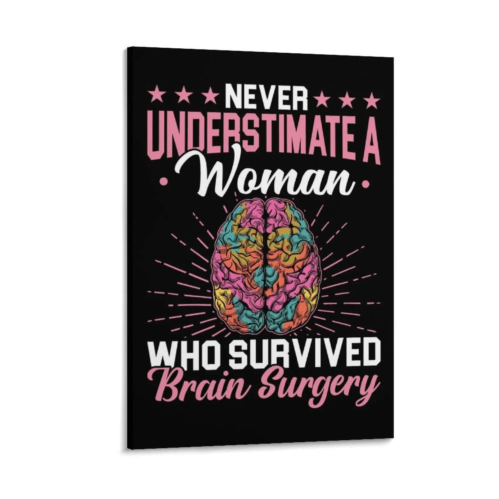 Never Underestimate A Women Who Survived Brain Surgery Shirt, Brain Cancer Shirt, Brain Tumor Shirt, Opera Canvas Painting
Never Underestimate A Women Who Survived Brain Surgery Shirt, Brain Cancer Shirt, Brain Tumor Shirt, Opera Canvas Painting