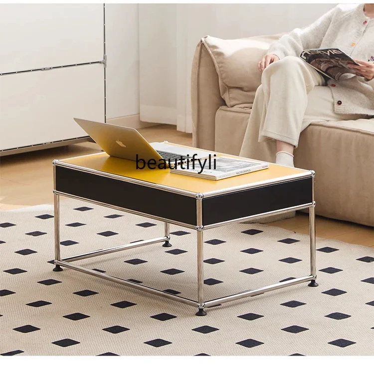 F Medieval USM coffee table living room home sofa edge square tea table stainless steel storage
F Medieval USM coffee table living room home sofa edge square tea table stainless steel storage