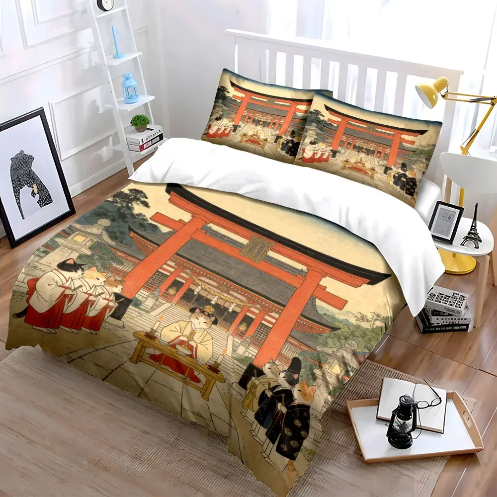 Traditional Cat Ceremony Decor Set Soft Comfortable Duvet Cover Bedding Set Included 1*Duvet Cover & 2*Pillowcases, gift
Traditional Cat Ceremony Decor Set Soft Comfortable Duvet Cover Bedding Set Included 1*Duvet Cover & 2*Pillowcases, gift