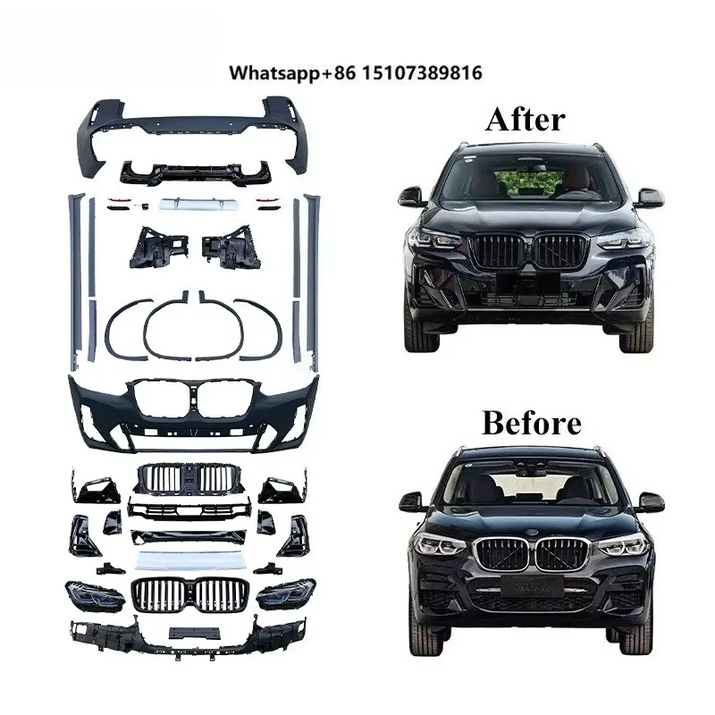 Hot Selling Car Body Kit for X3 G01 20-22 Upgrade G01 MT Bodykit Front Rear Bumper Headlight Grill Side Skirt Diffuser
Hot Selling Car Body Kit for X3 G01 20-22 Upgrade G01 MT Bodykit Front Rear Bumper Headlight Grill Side Skirt Diffuser