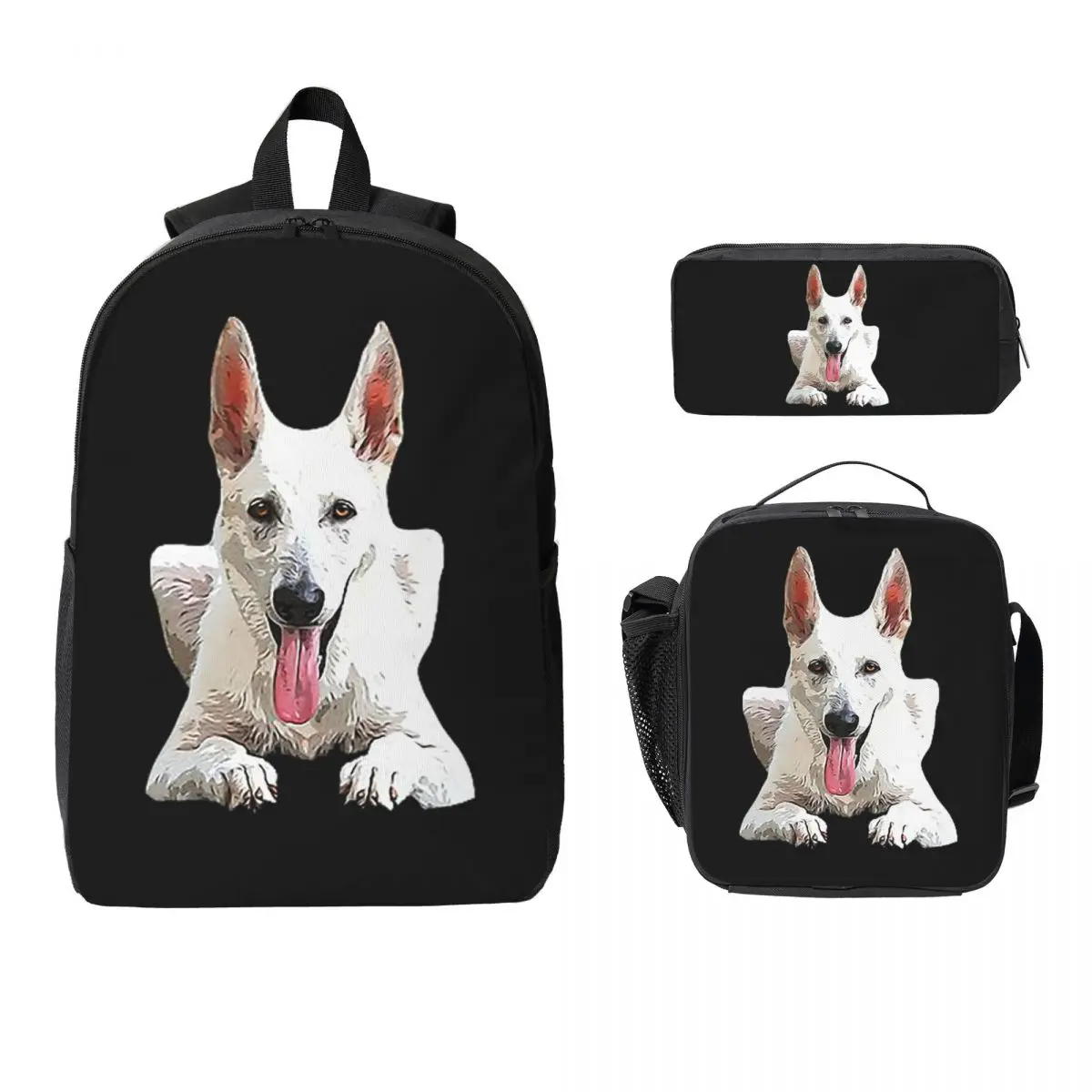 White Swiss Shepherd White German Shepherd Backpack BookBag School Bag Computer Shoulder Bags 3ps Lunch Bag Pencil Case
White Swiss Shepherd White German Shepherd Backpack BookBag School Bag Computer Shoulder Bags 3ps Lunch Bag Pencil Case
