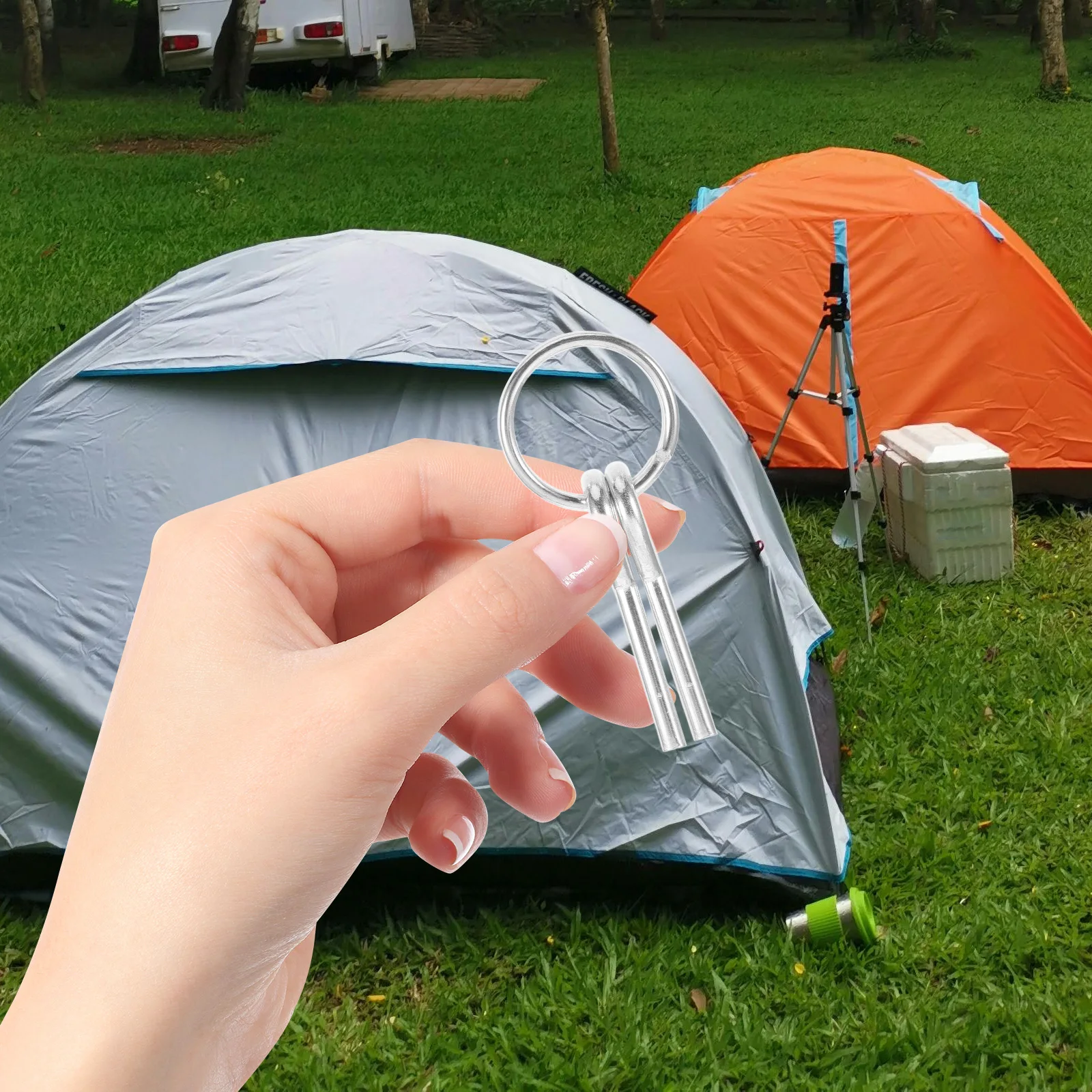 10 Pcs Tent Pegs Set Aluminum Lightweight Wear Resistant Ring Camping Outdoor Connect Rope Nail Set Hardware
10 Pcs Tent Pegs Set Aluminum Lightweight Wear Resistant Ring Camping Outdoor Connect Rope Nail Set Hardware