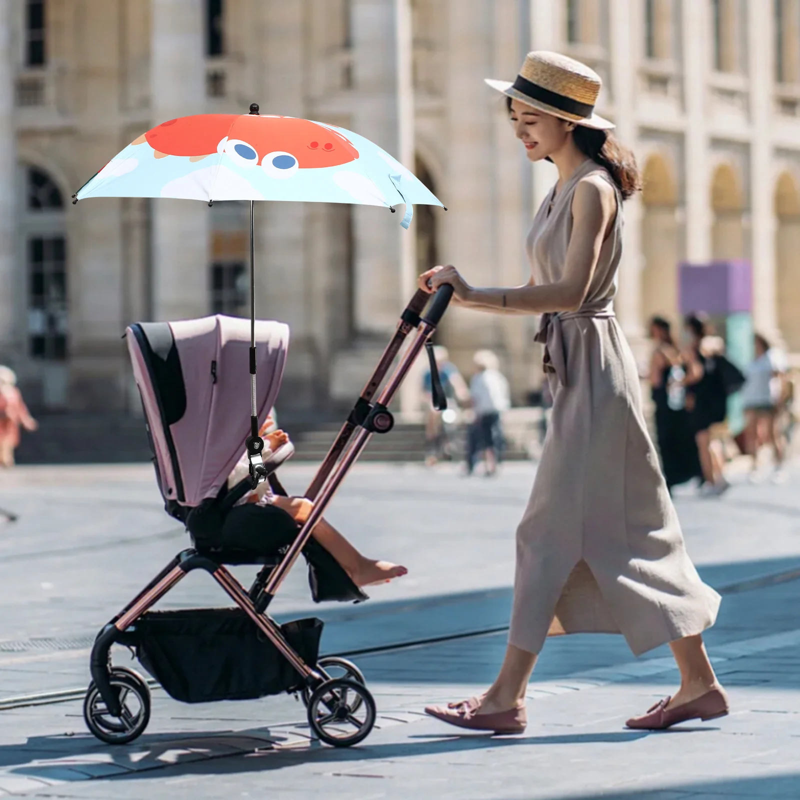 UV Sunshade Umbrella for Stroller Kids Cart Outdoor Portable Beach Large Size Adjustable Angle Water Resistant Baby Stroller
UV Sunshade Umbrella for Stroller Kids Cart Outdoor Portable Beach Large Size Adjustable Angle Water Resistant Baby Stroller