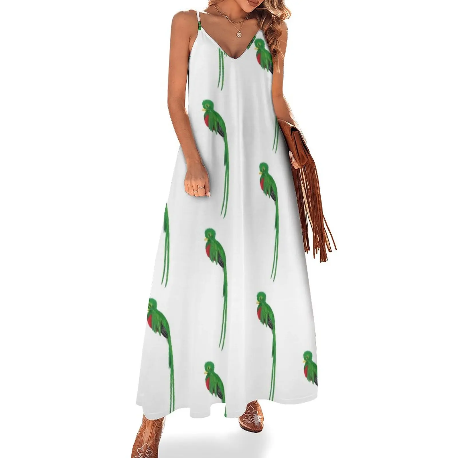Resplendent Quetzal Sleeveless Dress chic and elegant woman dress birthday dress women's summer dresses 2024
Resplendent Quetzal Sleeveless Dress chic and elegant woman dress birthday dress women's summer dresses 2024