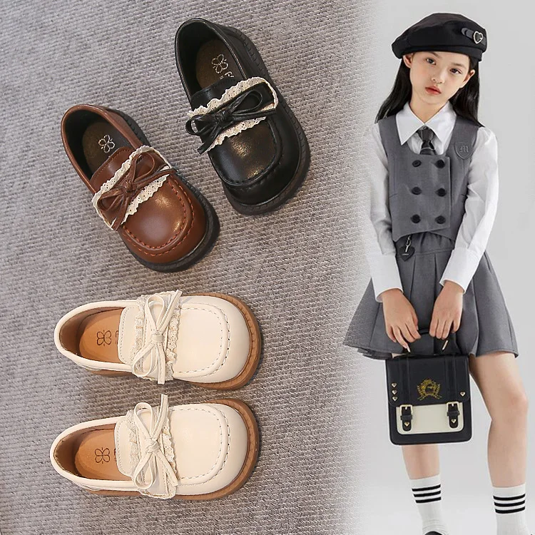 Girls Black Small Leather Shoes Bow Princess Shoes 2-18 Years Old Four Seasons Kids Single Shoes Fashion Children's Loafers
Girls Black Small Leather Shoes Bow Princess Shoes 2-18 Years Old Four Seasons Kids Single Shoes Fashion Children's Loafers