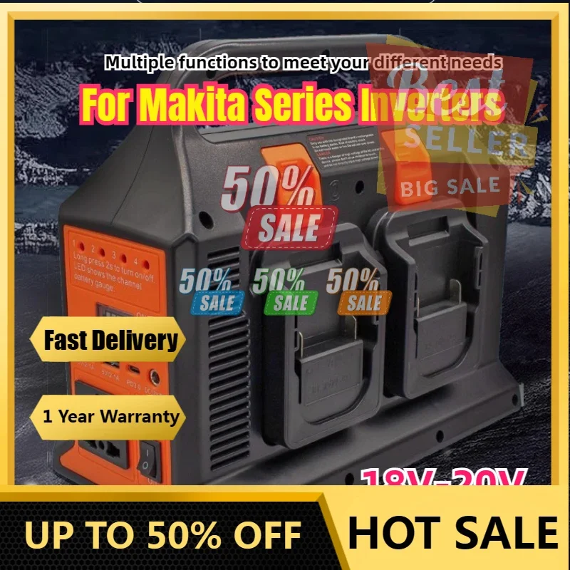 【Fast Delivery】300W Portable Power Supply Inverter 4 Port Power Adapter For Makita 18V Battery DC 20V To AC 110V/220V Converter
【Fast Delivery】300W Portable Power Supply Inverter 4 Port Power Adapter For Makita 18V Battery DC 20V To AC 110V/220V Converter