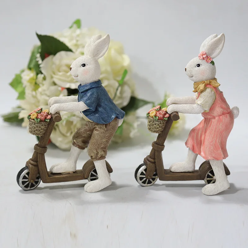 European resin rabbit statue ornament, living room decoration, desktop decoration, office crafts, children's gifts, home decor
European resin rabbit statue ornament, living room decoration, desktop decoration, office crafts, children's gifts, home decor