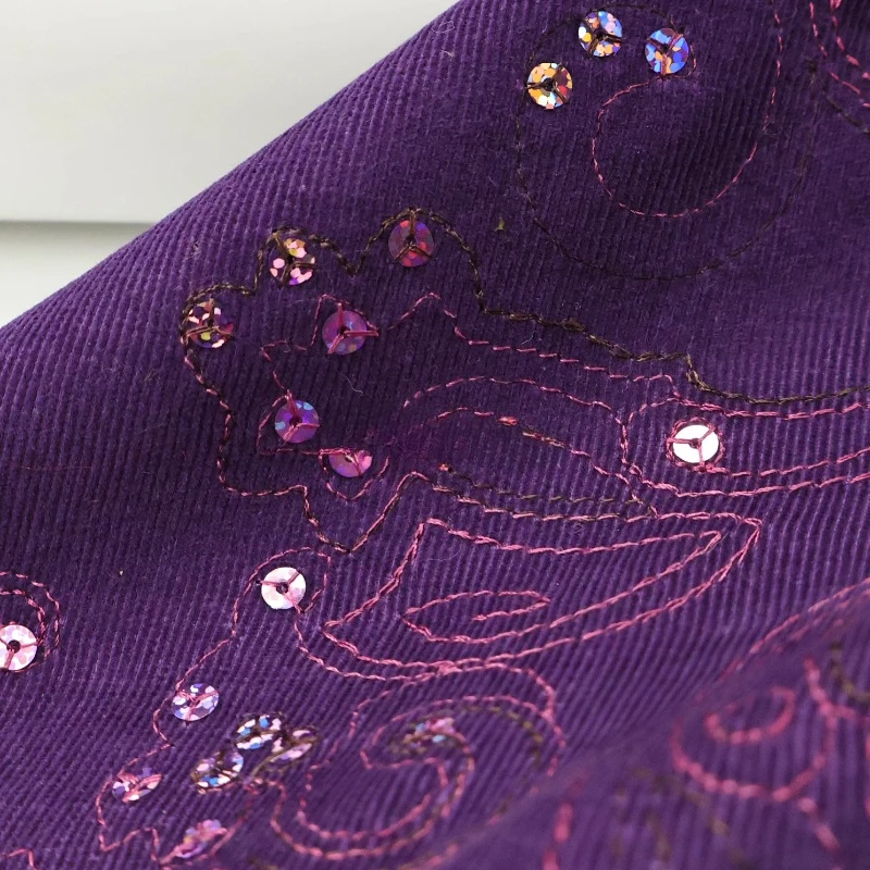Sequin Cotton Embroidery Soft Fabric for Vest Cheongsam Dress Set Clothing Design Cloth Diy By The Meter Sewing Material
Sequin Cotton Embroidery Soft Fabric for Vest Cheongsam Dress Set Clothing Design Cloth Diy By The Meter Sewing Material