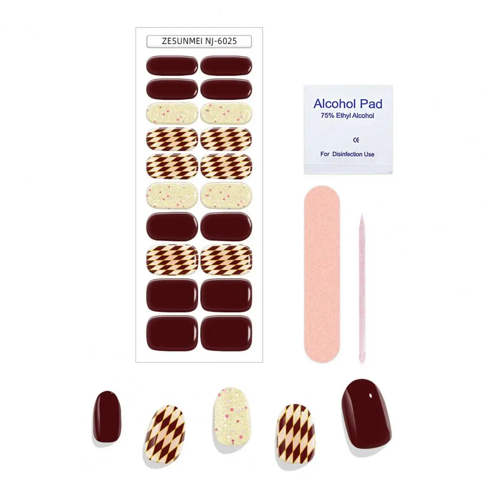 Long-lasting Nails Strips Long Lasting Gel Nail Strips with Self-adhesive Sticker Easy Apply Remove Waterproof Decorative for Uv
Long-lasting Nails Strips Long Lasting Gel Nail Strips with Self-adhesive Sticker Easy Apply Remove Waterproof Decorative for Uv