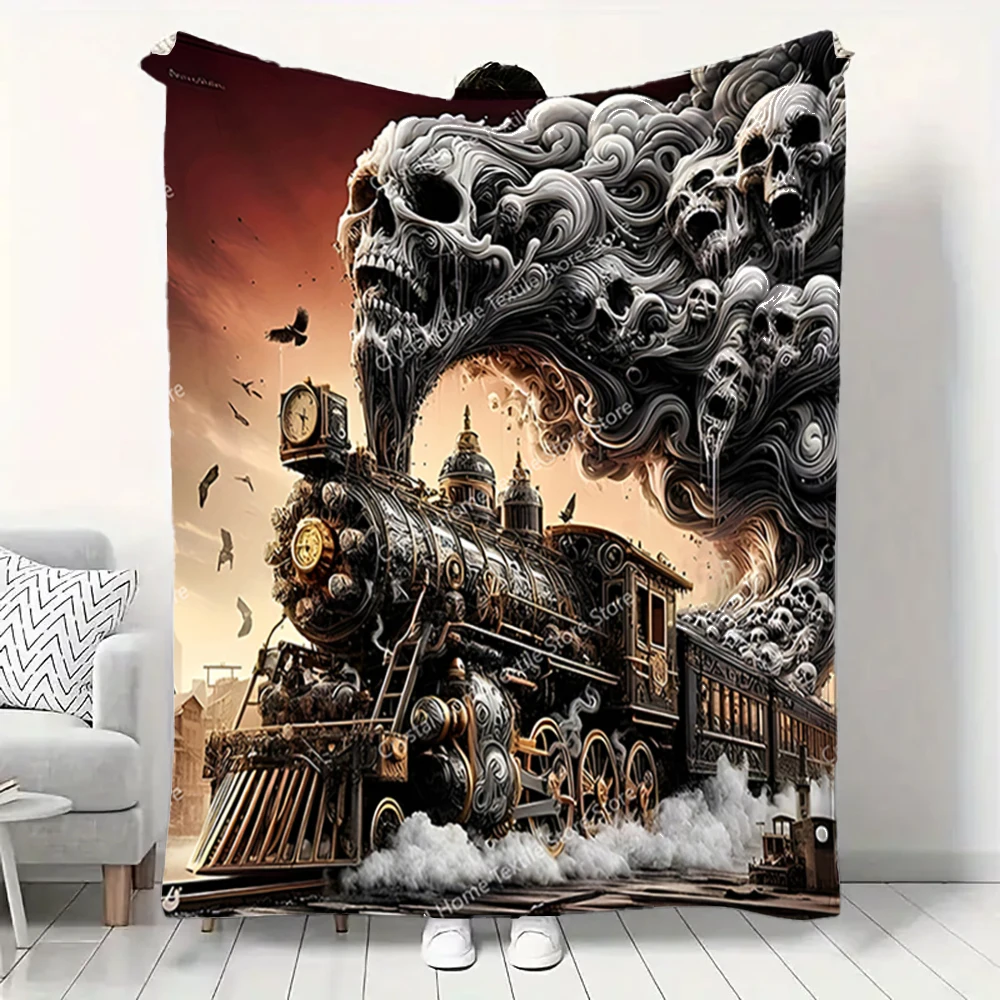 Skull Train Pattern Soft Flannel Blanket,Keep Warm Throw Blanket Comfortable Blanket for Picnic Beds Sofa Home Bedroom Kids Gift
Skull Train Pattern Soft Flannel Blanket,Keep Warm Throw Blanket Comfortable Blanket for Picnic Beds Sofa Home Bedroom Kids Gift