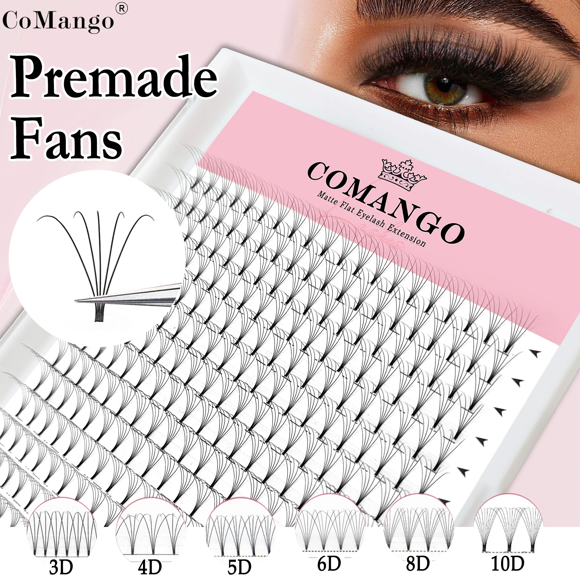 320/640 Fans Premade Fan Lashes Extension Natural Soft Short Stem Mixed Length C/D False Eyelash Russian Volume Makeup Supplies
320/640 Fans Premade Fan Lashes Extension Natural Soft Short Stem Mixed Length C/D False Eyelash Russian Volume Makeup Supplies