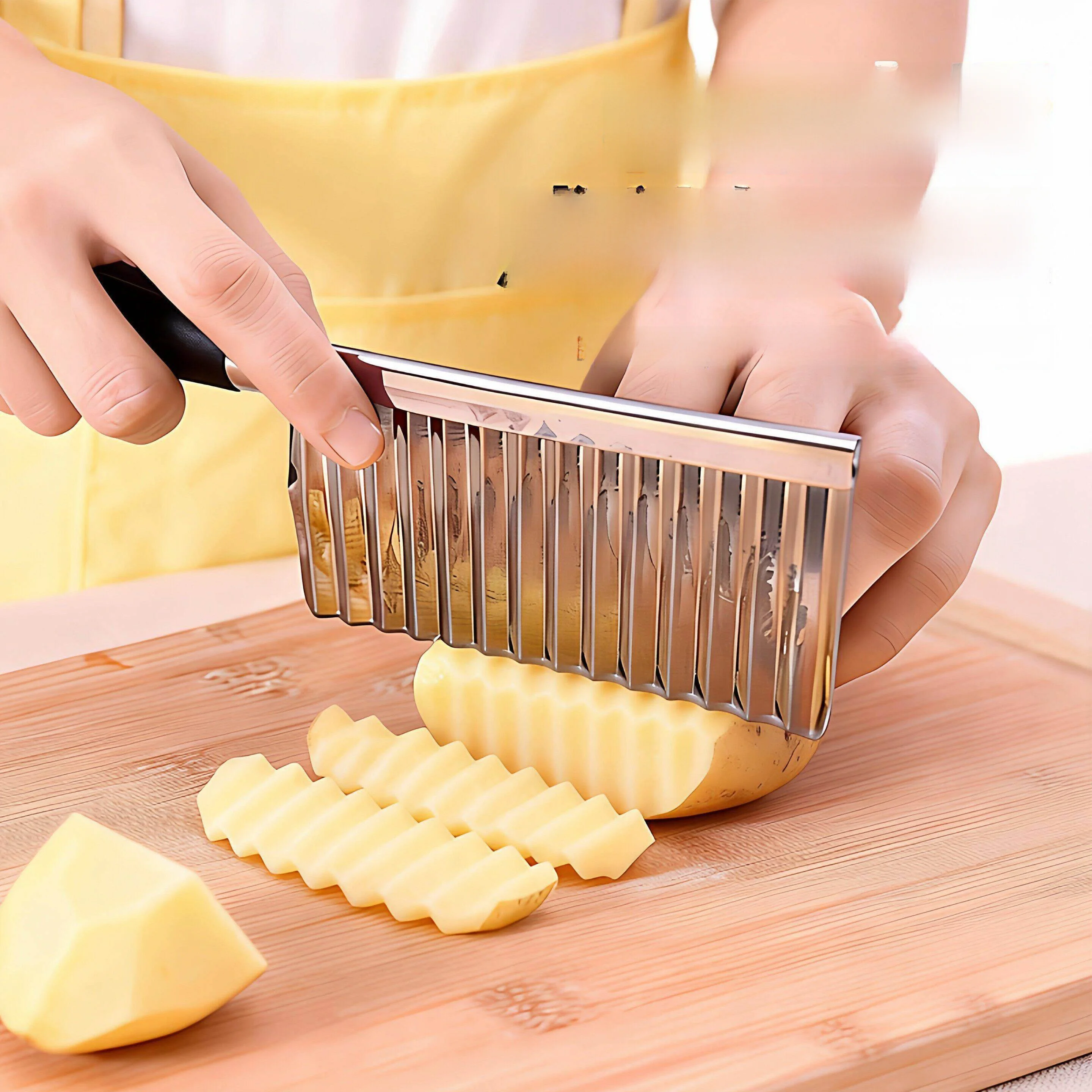 Multifunctional Potato Knife Wave Pattern Kitchen Vegetable Cutter Flower Style Cutting Tool Home Use Cooking Essential
Multifunctional Potato Knife Wave Pattern Kitchen Vegetable Cutter Flower Style Cutting Tool Home Use Cooking Essential