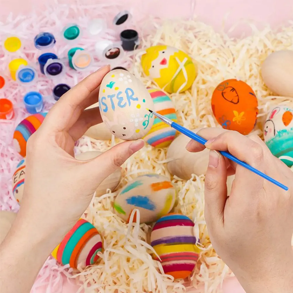 20Pcs High Quality Wooden Eggs Easter Craft Material Smooth DIY Painting Surface Realistic Simulation Egg Decor Party Home
20Pcs High Quality Wooden Eggs Easter Craft Material Smooth DIY Painting Surface Realistic Simulation Egg Decor Party Home