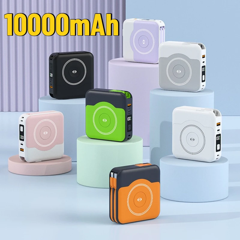 Магнитный внешний аккумулятор 22,5 Вт, 10000 мАч с кабелем, настенное зарядное устройство, беспроводная быстрая зарядка для IPhone 16 IWatch Airpods Magsafe Powerbank
Магнитный внешний аккумулятор 22,5 Вт, 10000 мАч с кабелем, настенное зарядное устройство, беспроводная быстрая зарядка для IPhone 16 IWatch Airpods Magsafe Powerbank