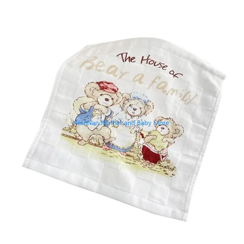 Cartoon Bear Print Baby Drool Bib Toddlers Small Handkerchief Soft Breathable Saliva Towel Cotton Nursing Bib
Cartoon Bear Print Baby Drool Bib Toddlers Small Handkerchief Soft Breathable Saliva Towel Cotton Nursing Bib