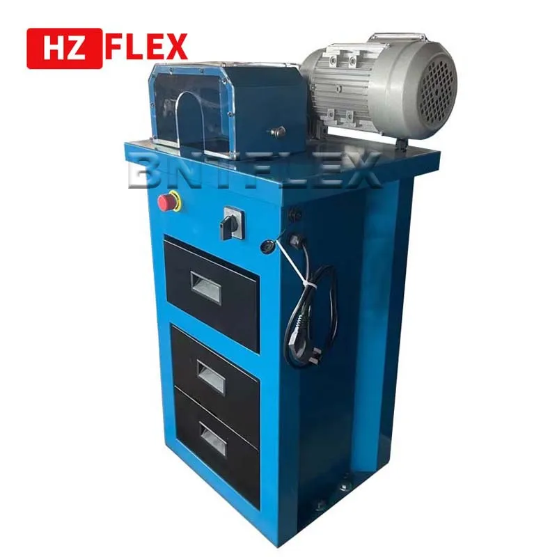 Hydraulic Multi Dimension Stylish Rubber Hose Skiving Machine With Plastic Fittings
Hydraulic Multi Dimension Stylish Rubber Hose Skiving Machine With Plastic Fittings