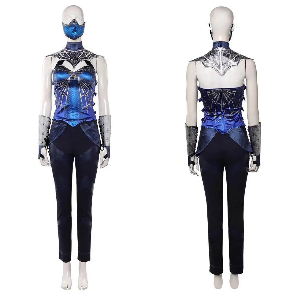 Kitana Blue Battle Suit Cosplay Outfit from Mortal Kombat II, Halloween Role‑Play Costume
Kitana Blue Battle Suit Cosplay Outfit from Mortal Kombat II, Halloween Role‑Play Costume