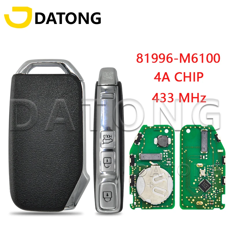 Datong World Car Remote Control Key For Kia Sportage K5 Forte After 2017 Q2000 81996-M6100 4A 433MHz Auto Smart Promixity Card
Datong World Car Remote Control Key For Kia Sportage K5 Forte After 2017 Q2000 81996-M6100 4A 433MHz Auto Smart Promixity Card