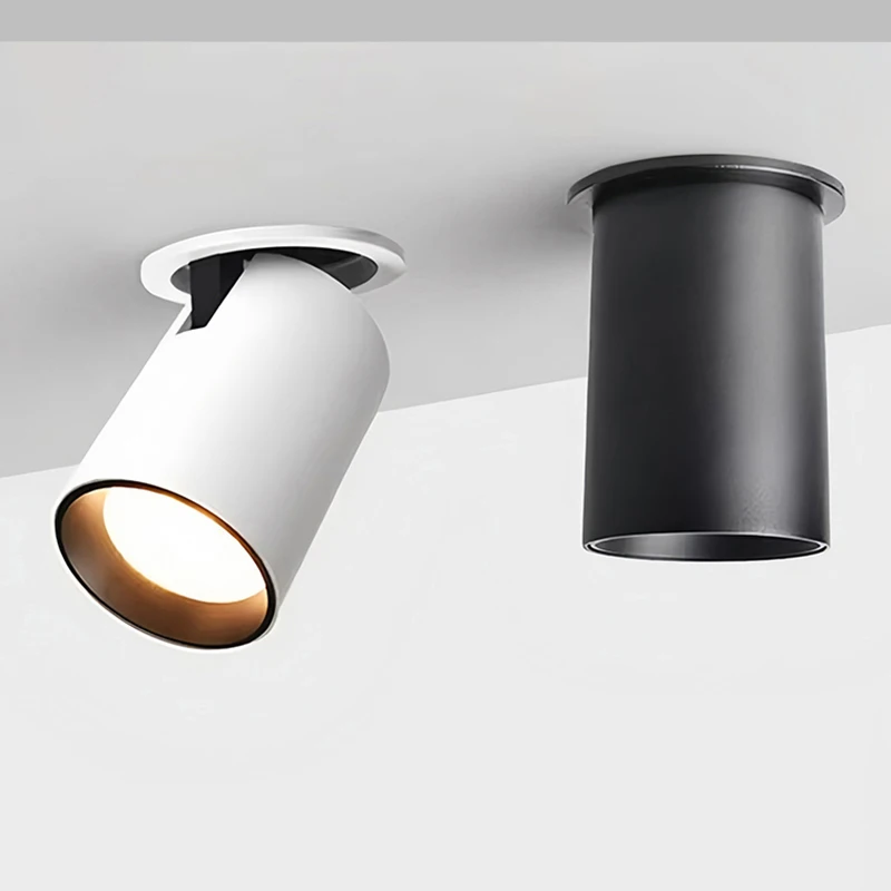Dimmable Embedded COB LED Downlights 9W 12W 15W 18W 355° Rotating Folding LED Ceiling Lamp Spot Lights AC85~265V Indoor Lighting
Dimmable Embedded COB LED Downlights 9W 12W 15W 18W 355° Rotating Folding LED Ceiling Lamp Spot Lights AC85~265V Indoor Lighting
