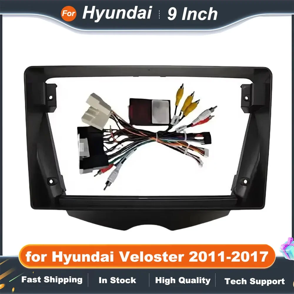 2Din Car Radio Fascia Frame for Hyundai Veloster 2011-2017 9 Inch Dash Mount Trim Kit for CD/DVD Player
2Din Car Radio Fascia Frame for Hyundai Veloster 2011-2017 9 Inch Dash Mount Trim Kit for CD/DVD Player